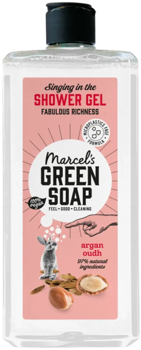 Marcel's Green Soap Douchegel Argan & Oudh 600ml - 2 Stuks