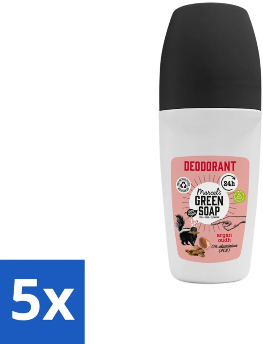 Marcel's Green Soap Deodorant Roller Argan & Oudh 50ml