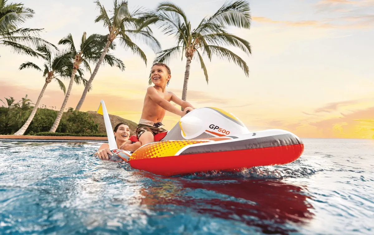 Intex Golfrijder Opblaasfiguur - 3+ - Rood/Geel/Zwart