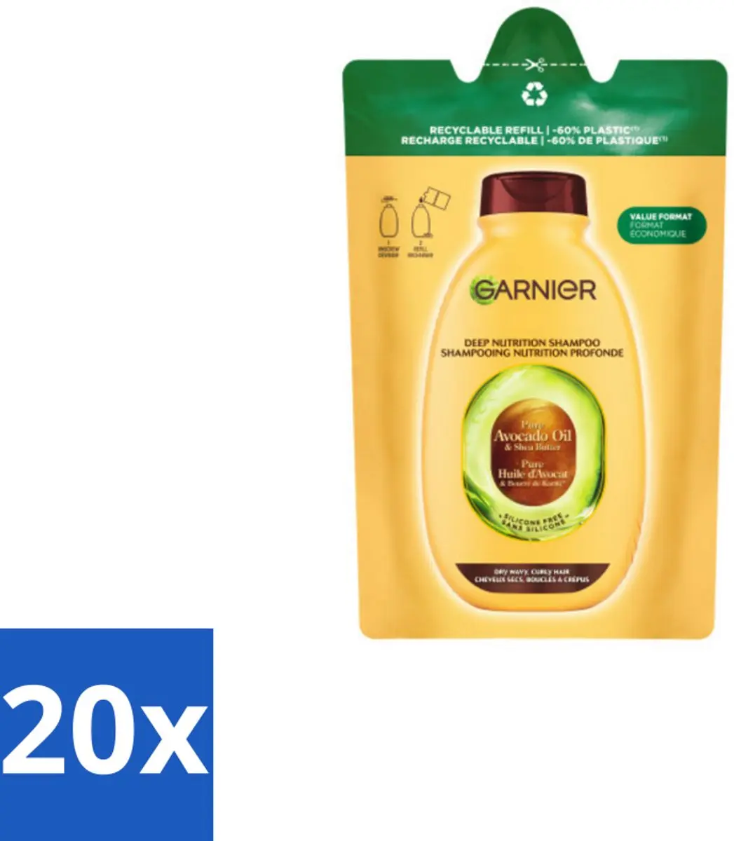 Garnier Loving Blends Shampoo Refill Avocado Olie & Shea Boter 250ml