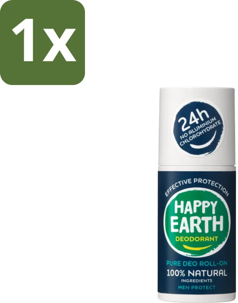 Happy Earth Men Protect Roll-On Deodorant
