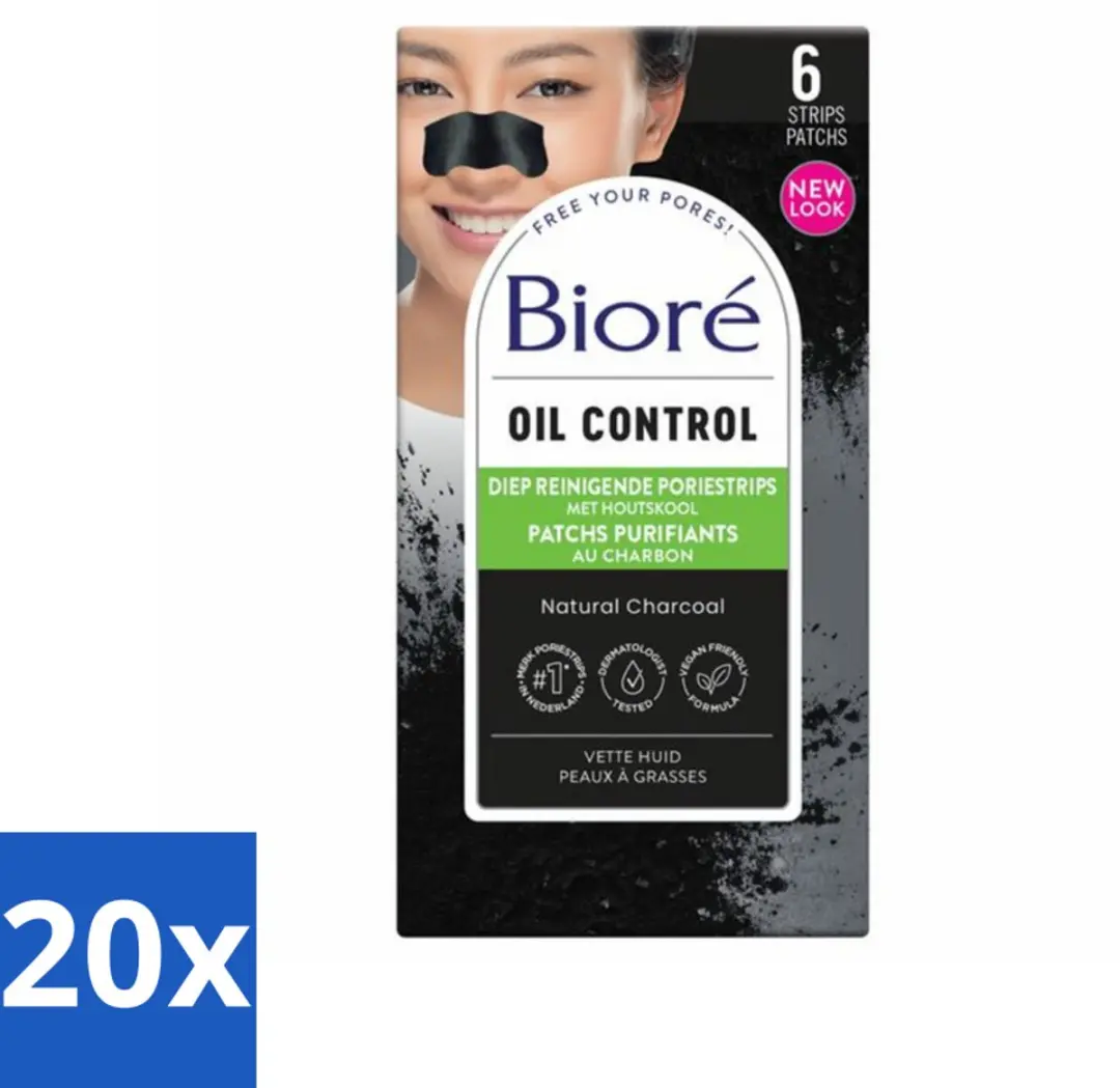 Bioré Houtskool Neusstrips Diepreinigend