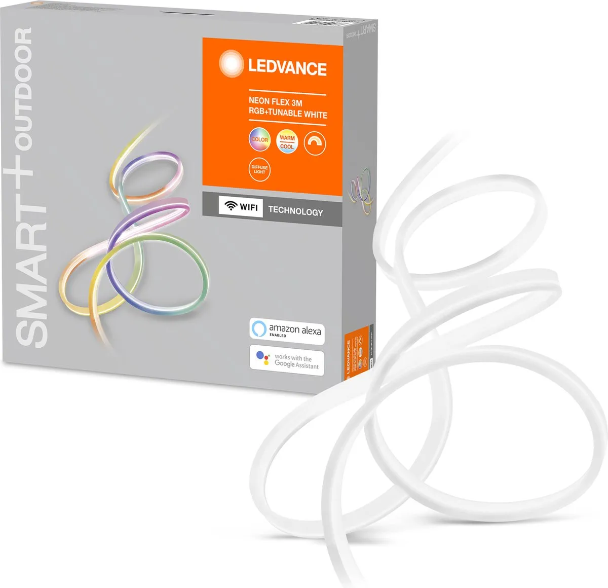 LEDVANCE SMART+ Neon Flex Multicolor 15W RGBW - 3m Transparent - afbeelding 3 van 6