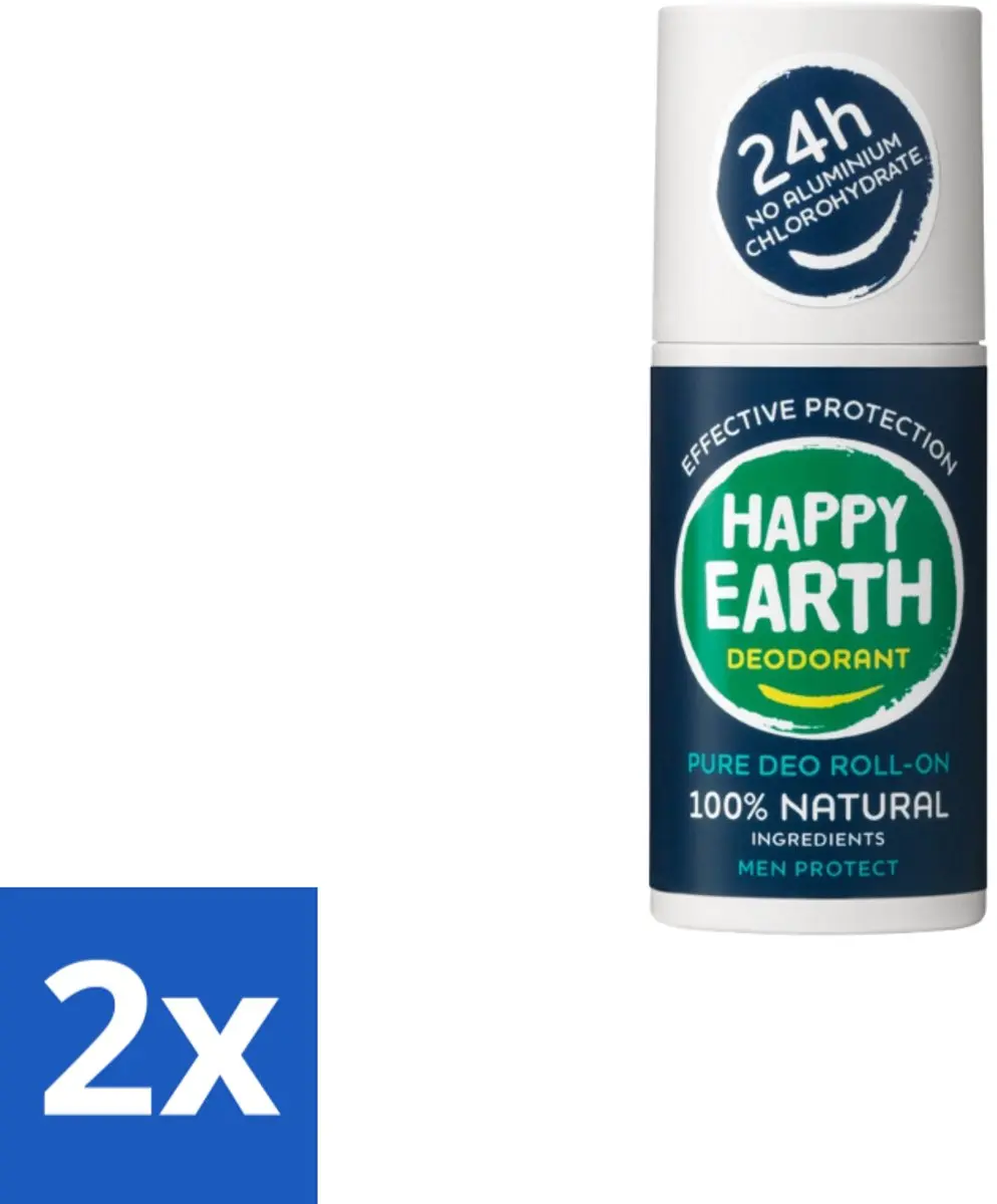 Happy Earth Men Protect Deodorant Roll-On 75ml