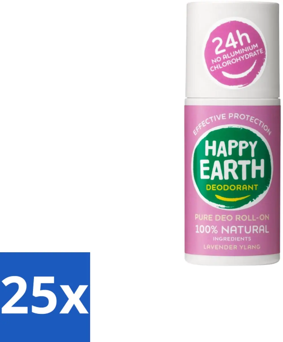 Happy Earth Deodorant Roll-On Lavender Ylang 75ml