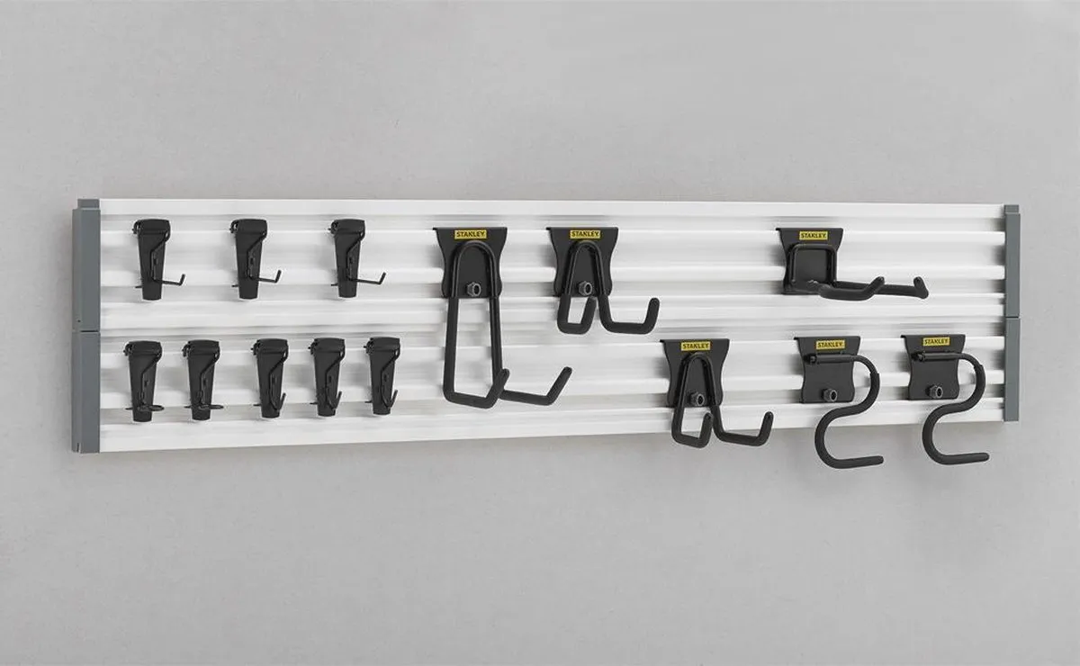 Stanley Track Wall Starterset 20-delig - Zwart/Wit/Geel