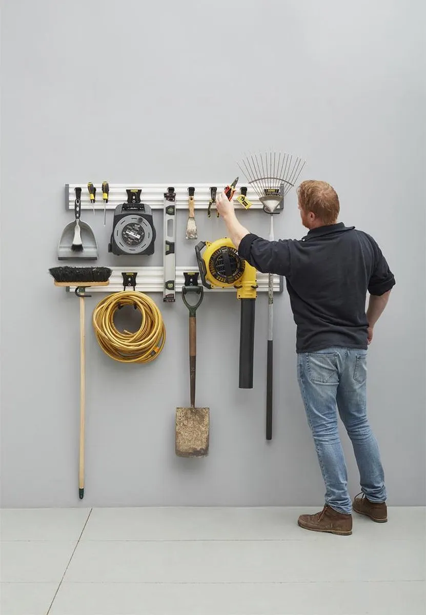 Stanley Track Wall Starterset 20-delig - Zwart/Wit/Geel