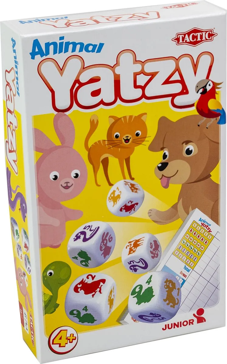 Tactic Dieren Yatzy Compacte Editie 60541 - Bordspel