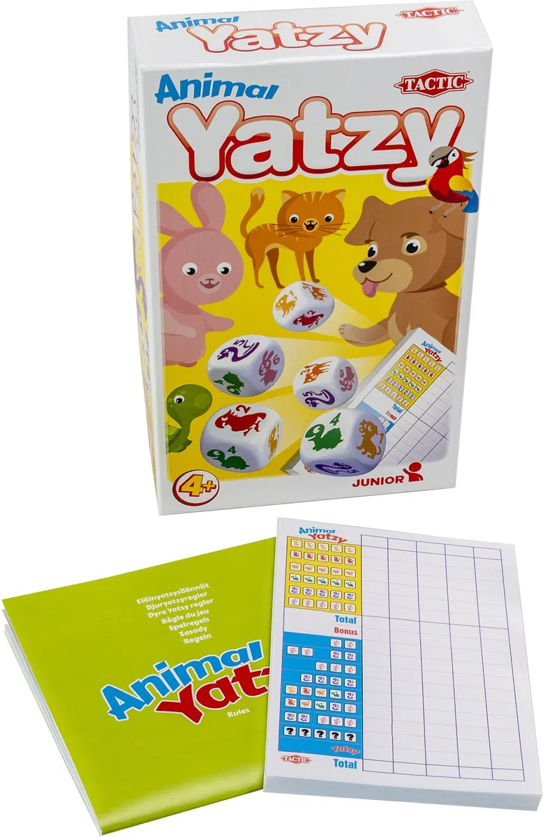 Tactic Dieren Yatzy Compacte Editie 60541 - Bordspel