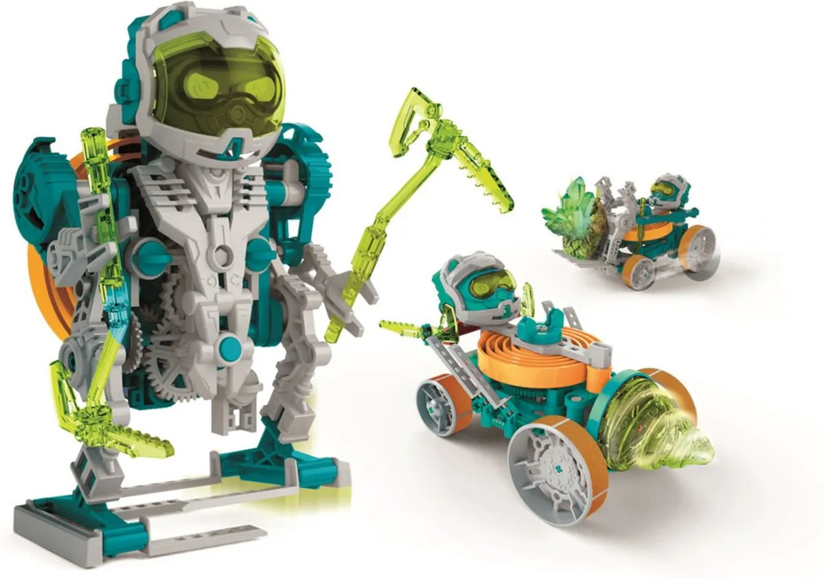 Clementoni Space Miner 3-in-1 Robot Bouwset - Multicolor