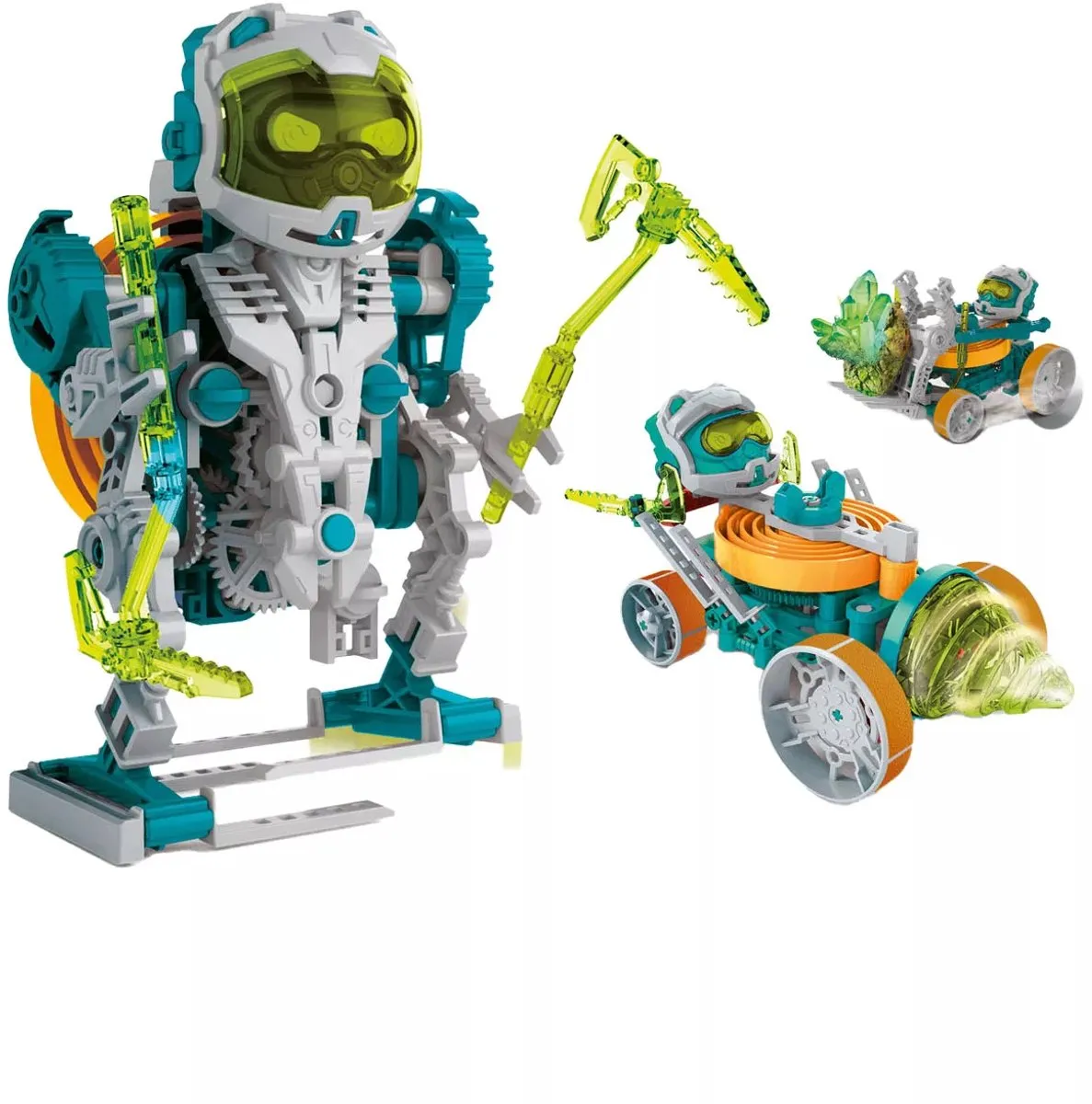 Clementoni Space Miner 3-in-1 Robot Bouwset - Multicolor - afbeelding 6 van 6