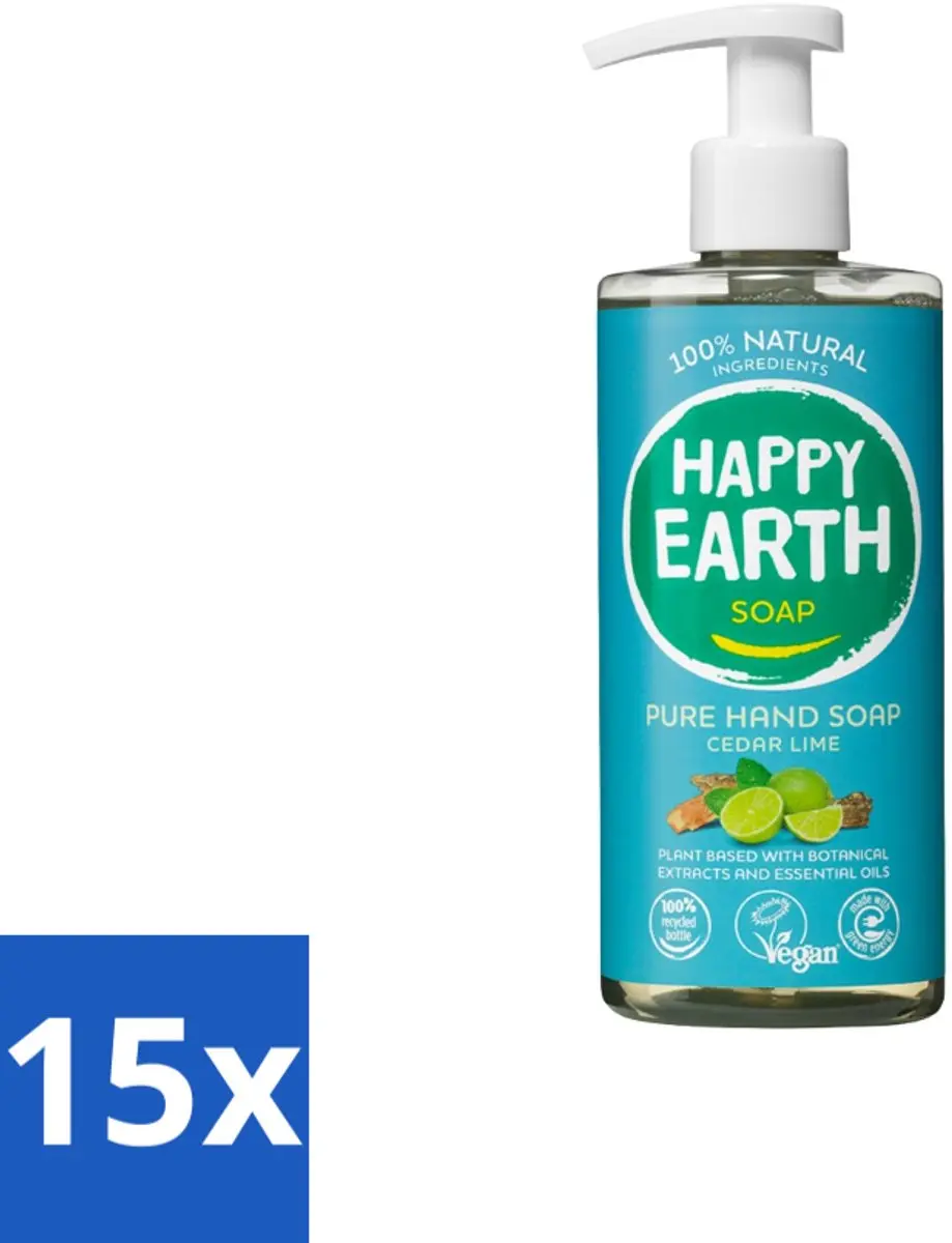 Happy Earth Cedar Lime Handzeep 300ml