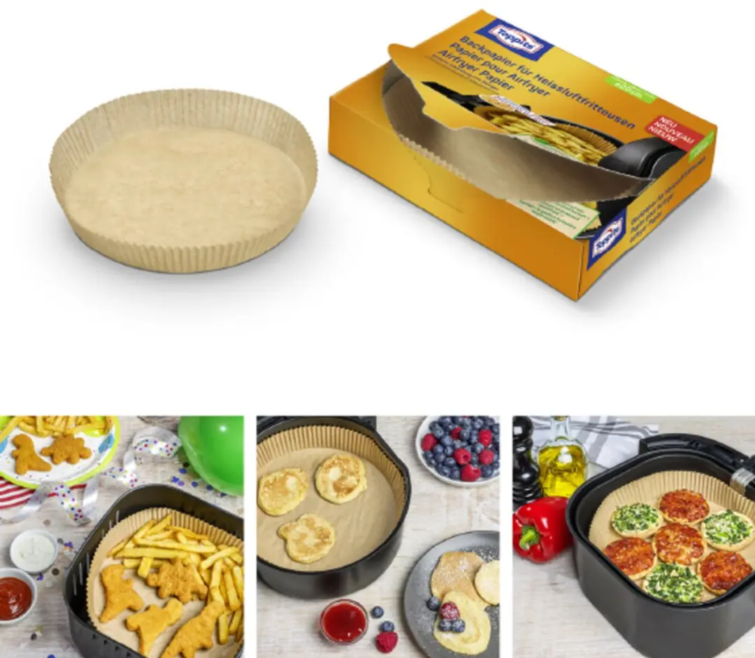 Toppits Airfryer Papier 20cm - 20 Zakjes - 7 Stuks