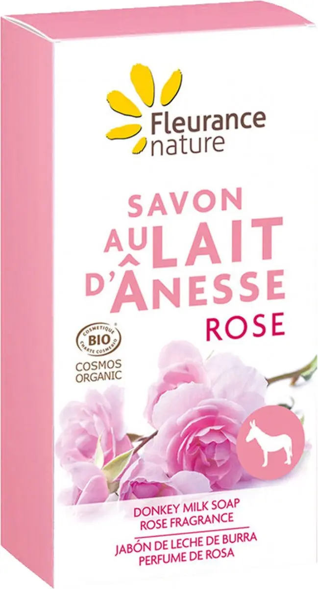 Fleurance Nature Biologische Rozen Ezelinnenmelk Zeep 100g