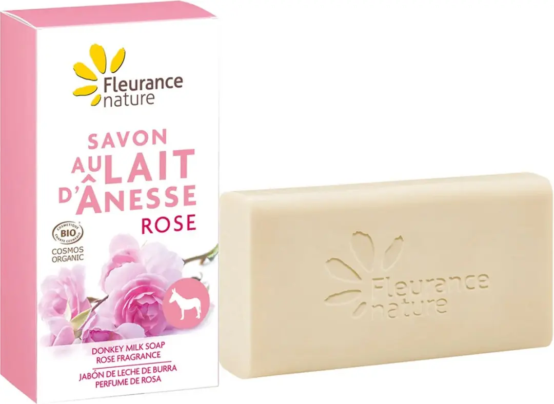 Fleurance Nature Biologische Rozen Ezelinnenmelk Zeep 100g