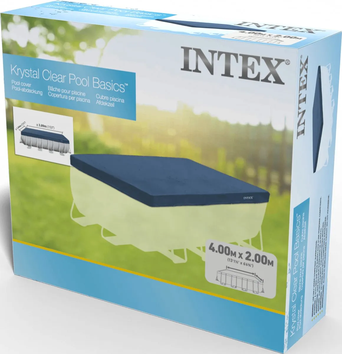 Intex Zwembad Afdekzeil 400x200cm - Donkerblauw