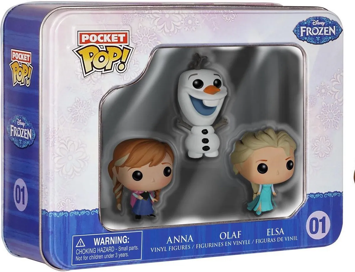 Disney Frozen Pocket Pop Vinyls FUN4797 - Anna Elsa en Olaf - Multicolor - afbeelding 6 van 6