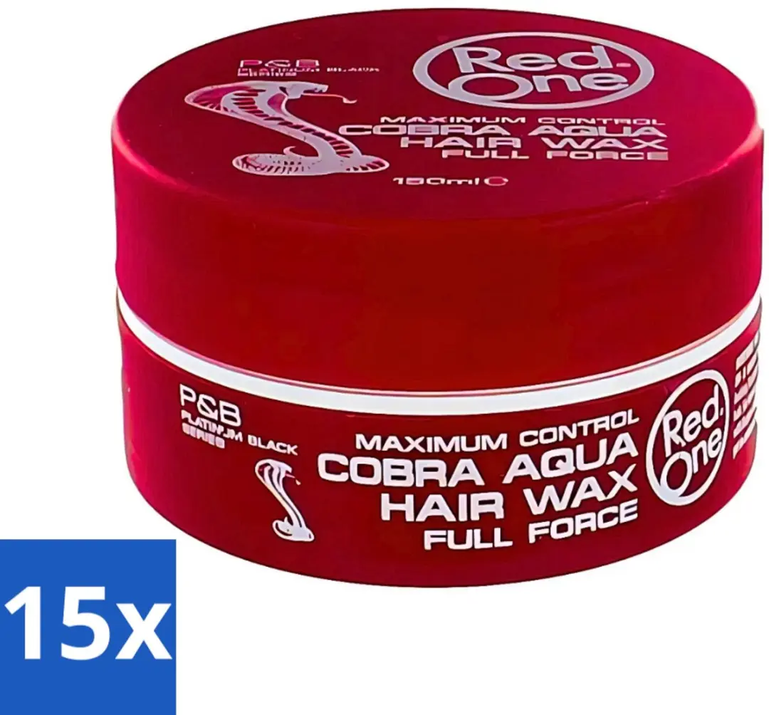 Red One Cobra Aqua Haarwax - 15 Stuks (15x150ml)