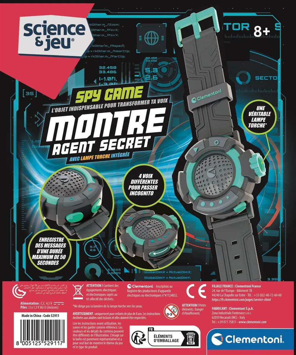 Clementoni 52911 Speelgoed - 3x AAA Batterijen - Groen/Zwart