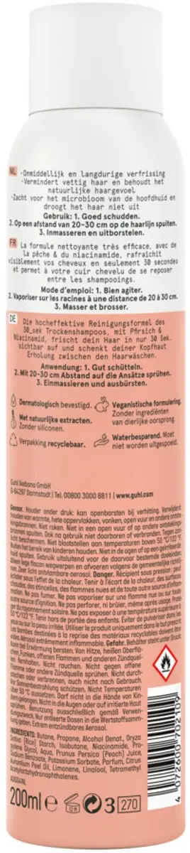 Guhl Droogshampoo Fruitige Frisheid 400ml - 2 Stuks