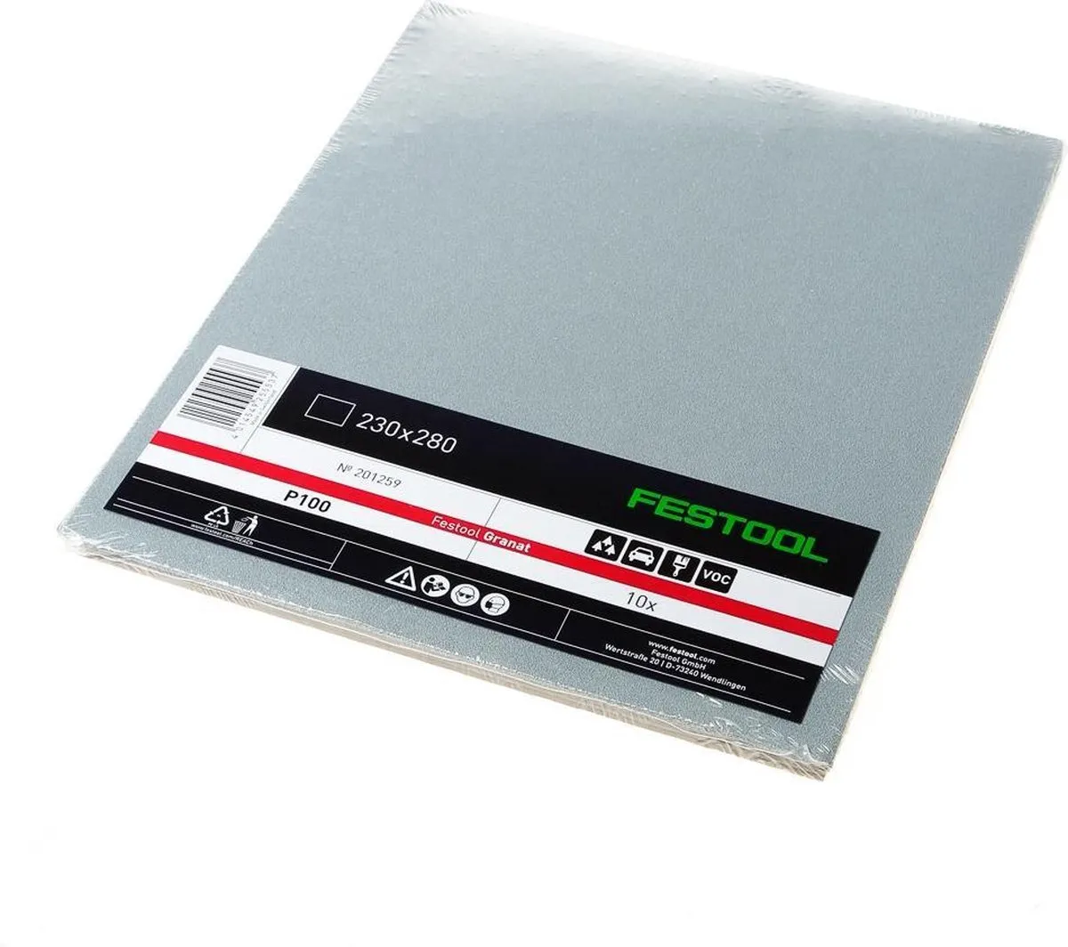 Festool Schuurpapier Granaat P100 230x280mm - 201259