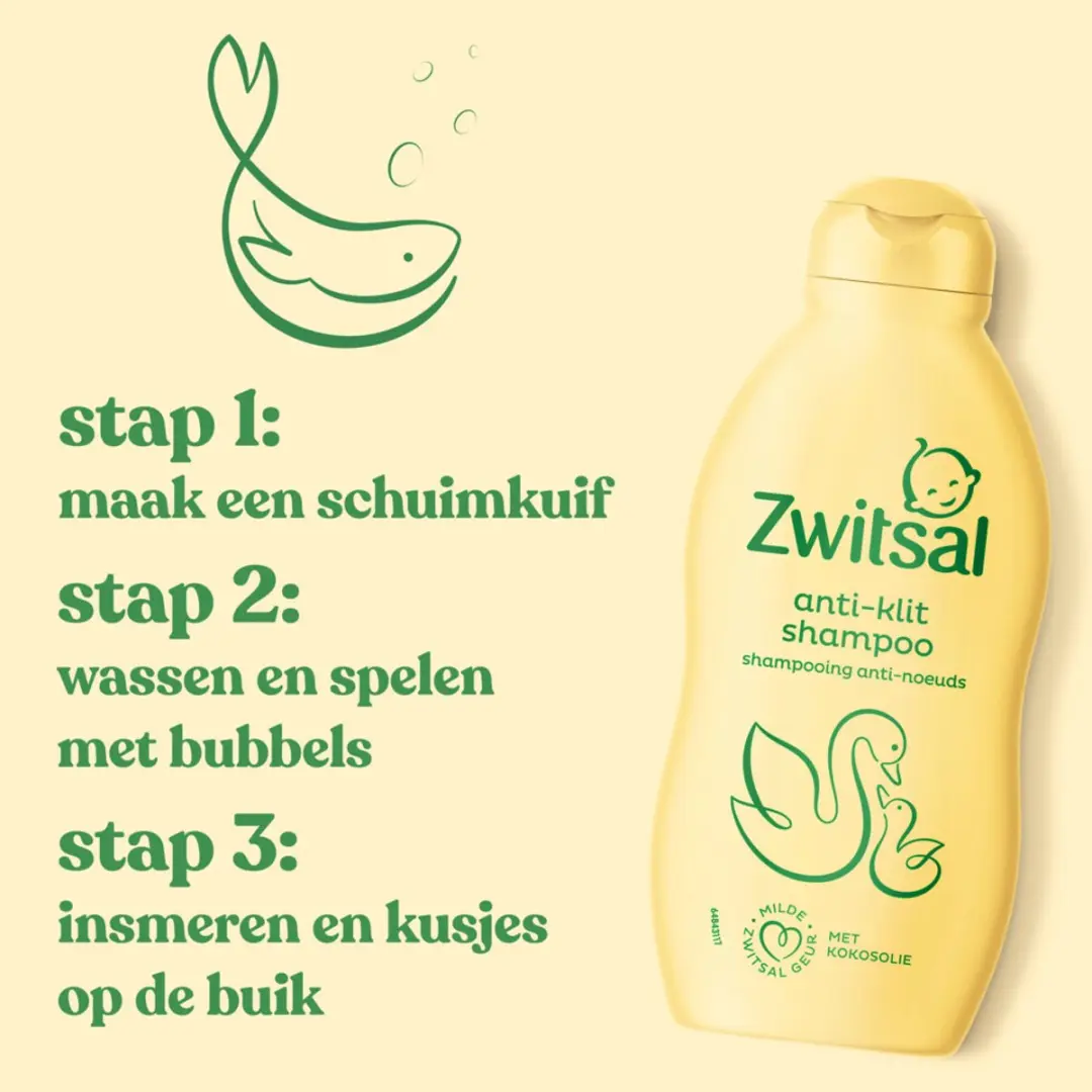 Zwitsal Anti-Klit Shampoo 200ml - 15 Stuks