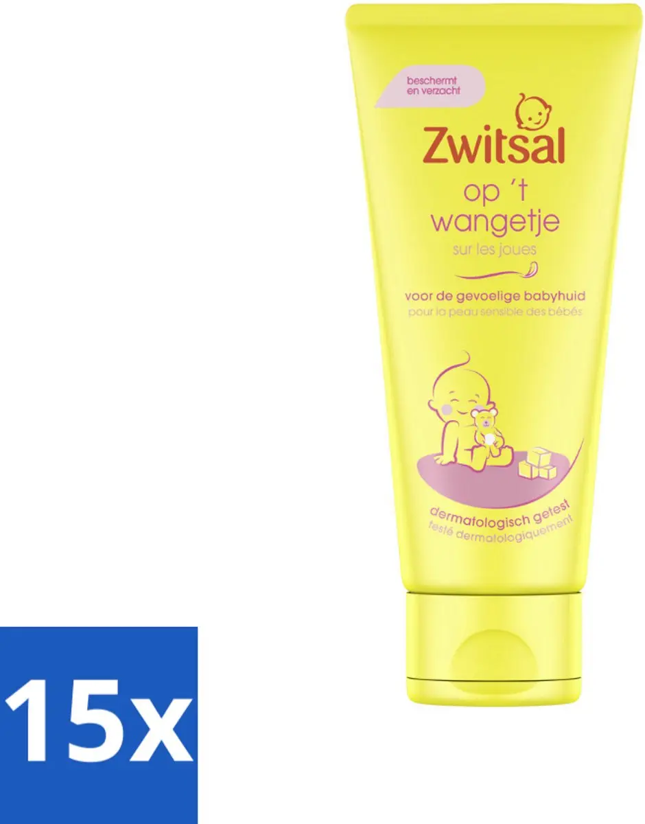 Zwitsal Op 't Wangetje Gezichtscrème 15x100ml