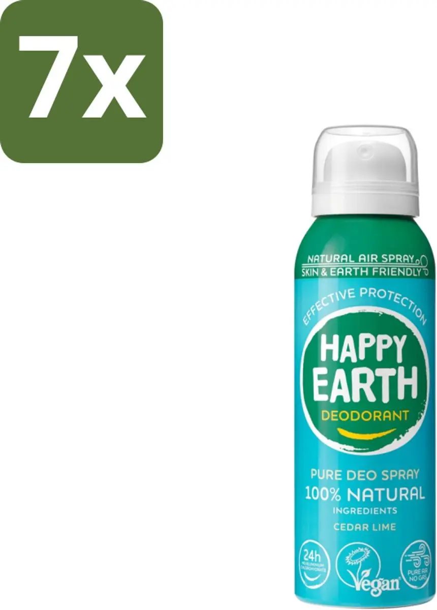 Happy Earth Natural Air Spray Cedar Lime