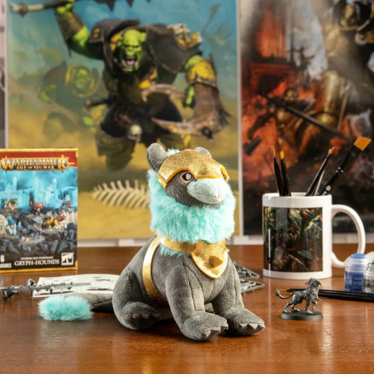 Tomy Warhammer Sacrosanct Gryph Hound Knuffelfiguur 15cm - Multi - afbeelding 6 van 6