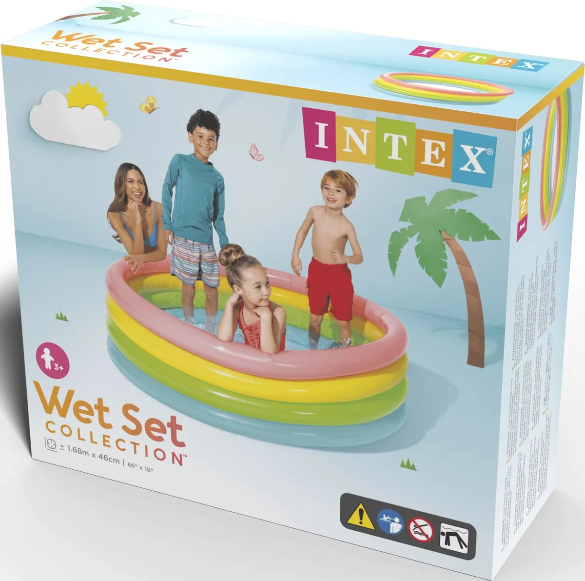 Intex Sunset Glow Opblaaszwembad Ø168x46cm - 780L - afbeelding 6 van 6