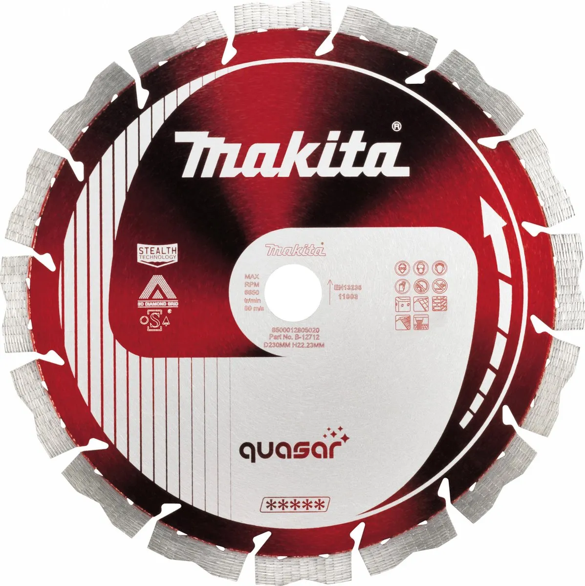 Makita Quasar B-13465 Diamantschijf 350x25,4mm