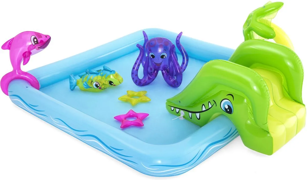 Bestway Speelzwembad Aquarium 239x206x86cm - 308L - Nijlpaard