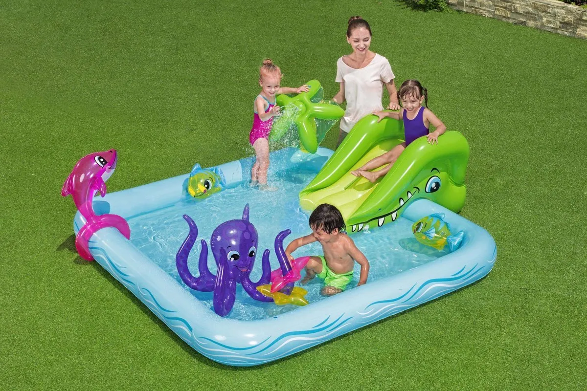 Bestway Speelzwembad Aquarium 239x206x86cm - 308L - Nijlpaard - afbeelding 6 van 6