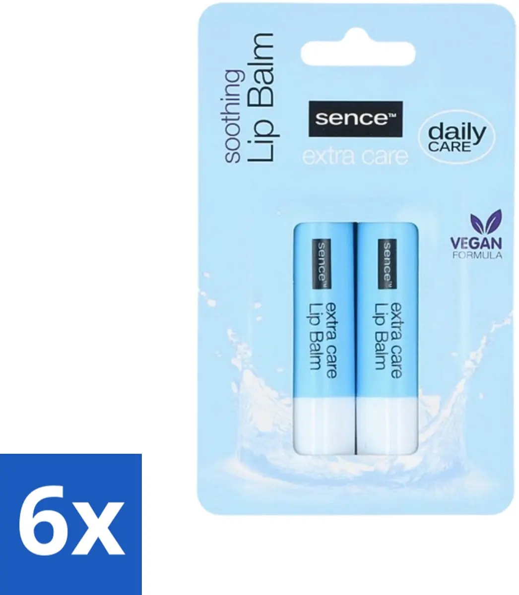 Sence Lippenbalsem Hydro Shock Blauw 58g - 6 Stuks