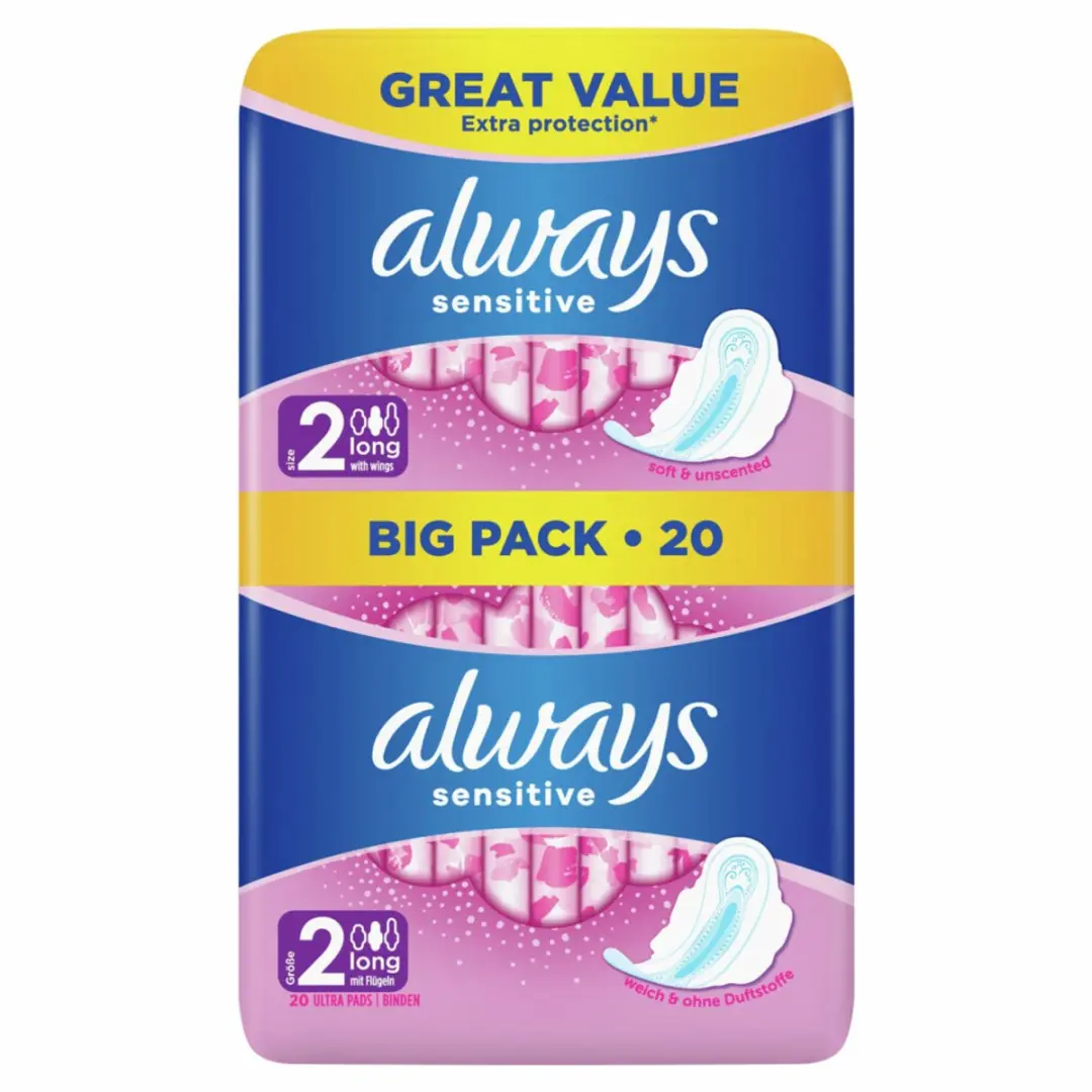 Always Long Sensitive Maandverband - 20 Stuks (2x10) - Wit