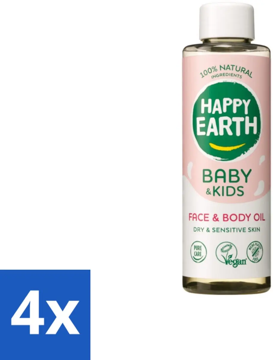 Happy Earth Baby & Kids Gezicht & Lichaamsolie 150ml