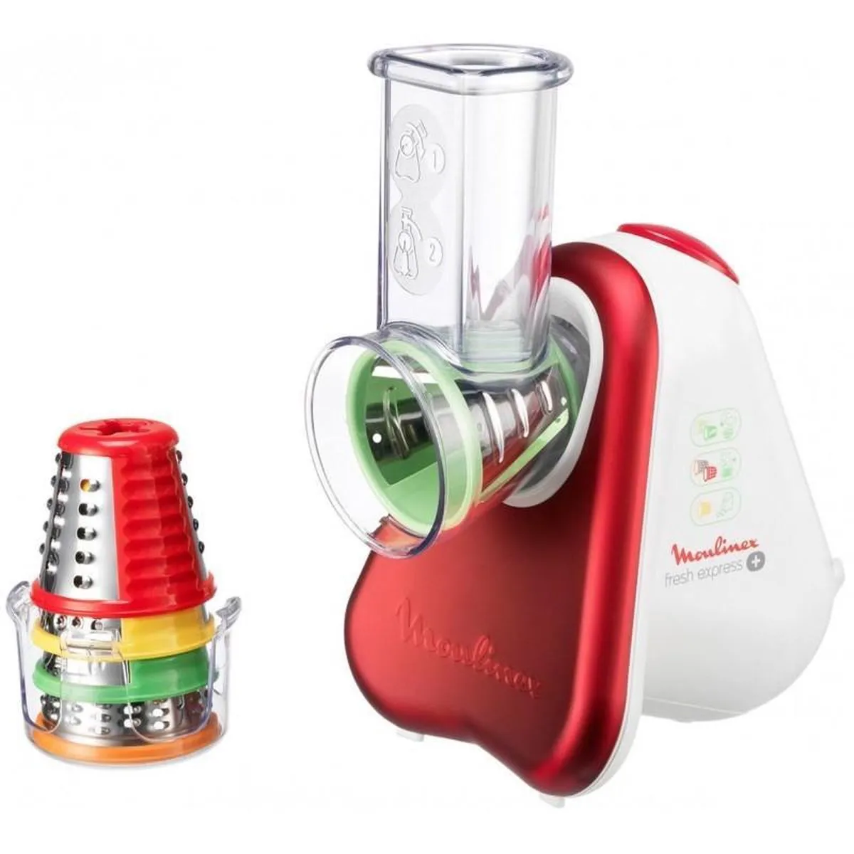 Moulinex Fresh Express+ Hakmolen - 150W - 5 Platen - Rood/Wit