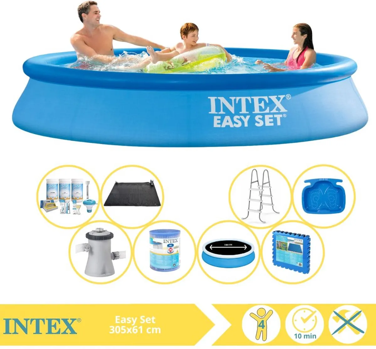 Intex Easy Set 28118GN Opblaaszwembad 305x61cm