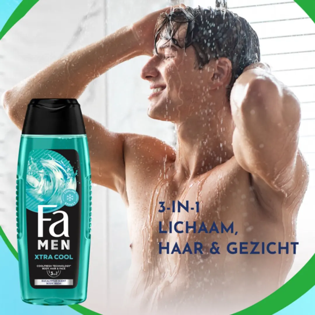 Fa Men Extreme Cool Douchegel & Shampoo 250ml