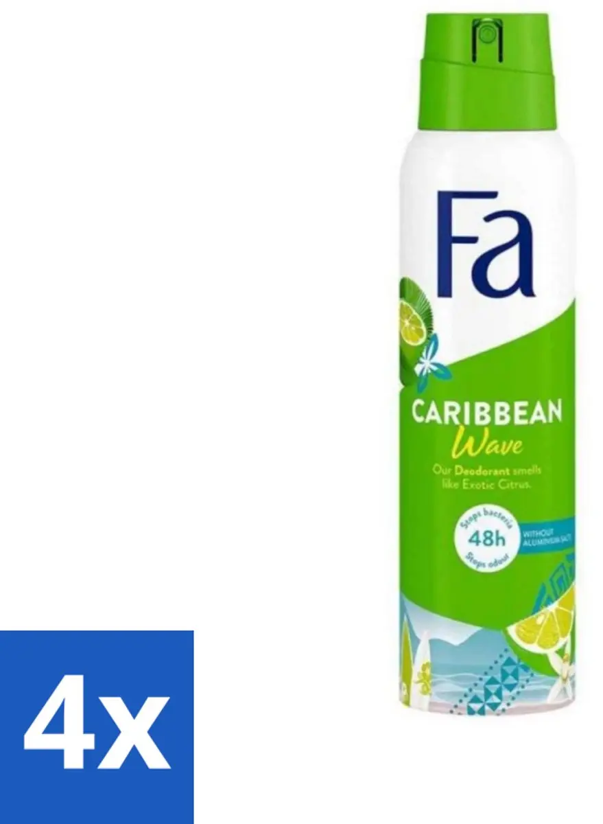 Fa Caribbean Wave Citroen Deodorant Spray 600ml