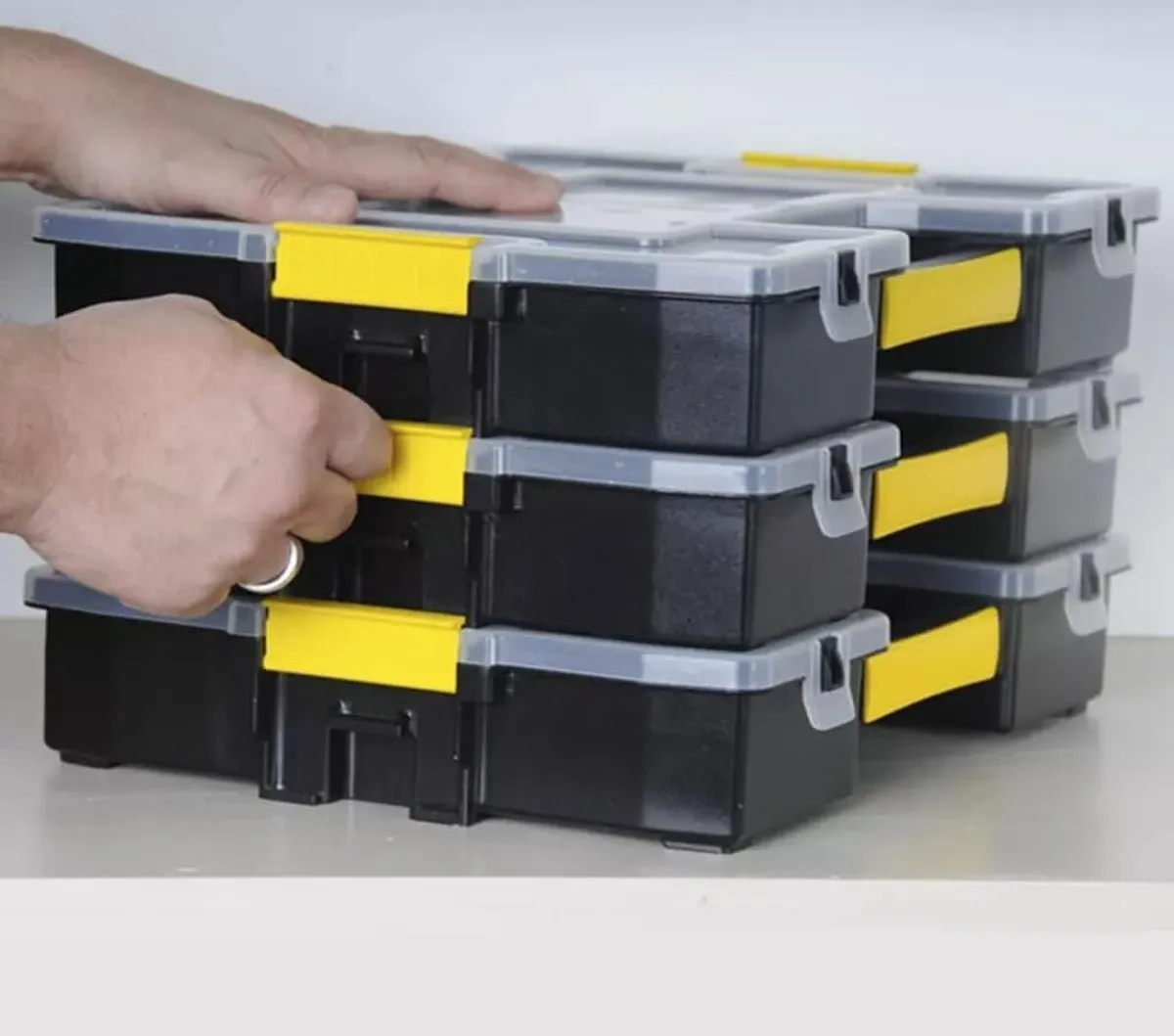 Stanley SortMaster Organizer Junior 1-97-483 - 7-delig - Zwart/Geel - afbeelding 6 van 6