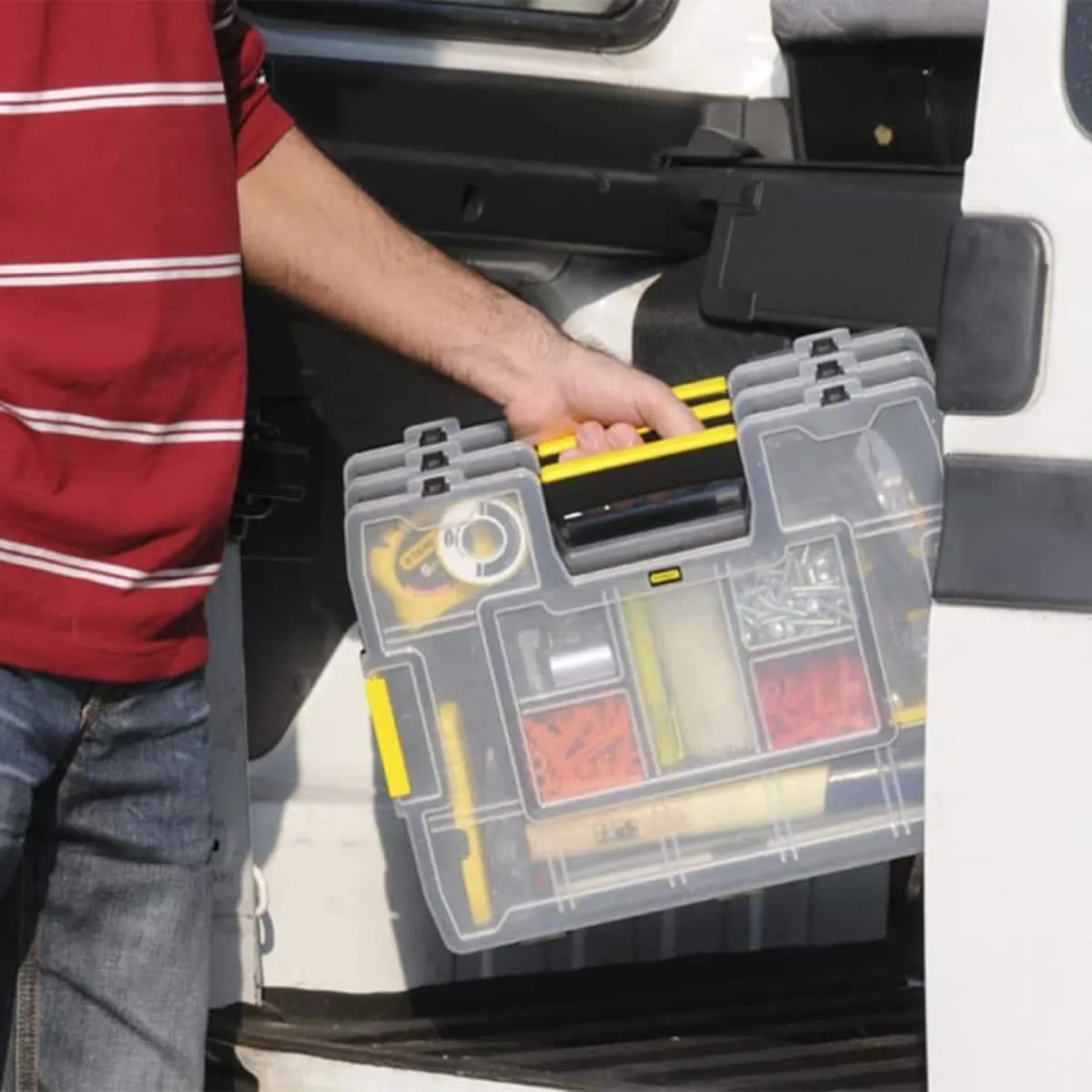 Stanley SortMaster Organizer Junior 1-97-483 - 7-delig - Zwart/Geel