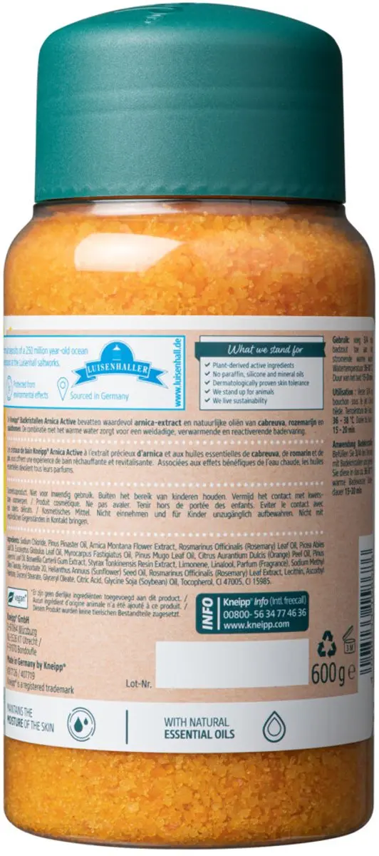 Kneipp Muscle Relaxation Badkristallen 600g - 15 Stuks