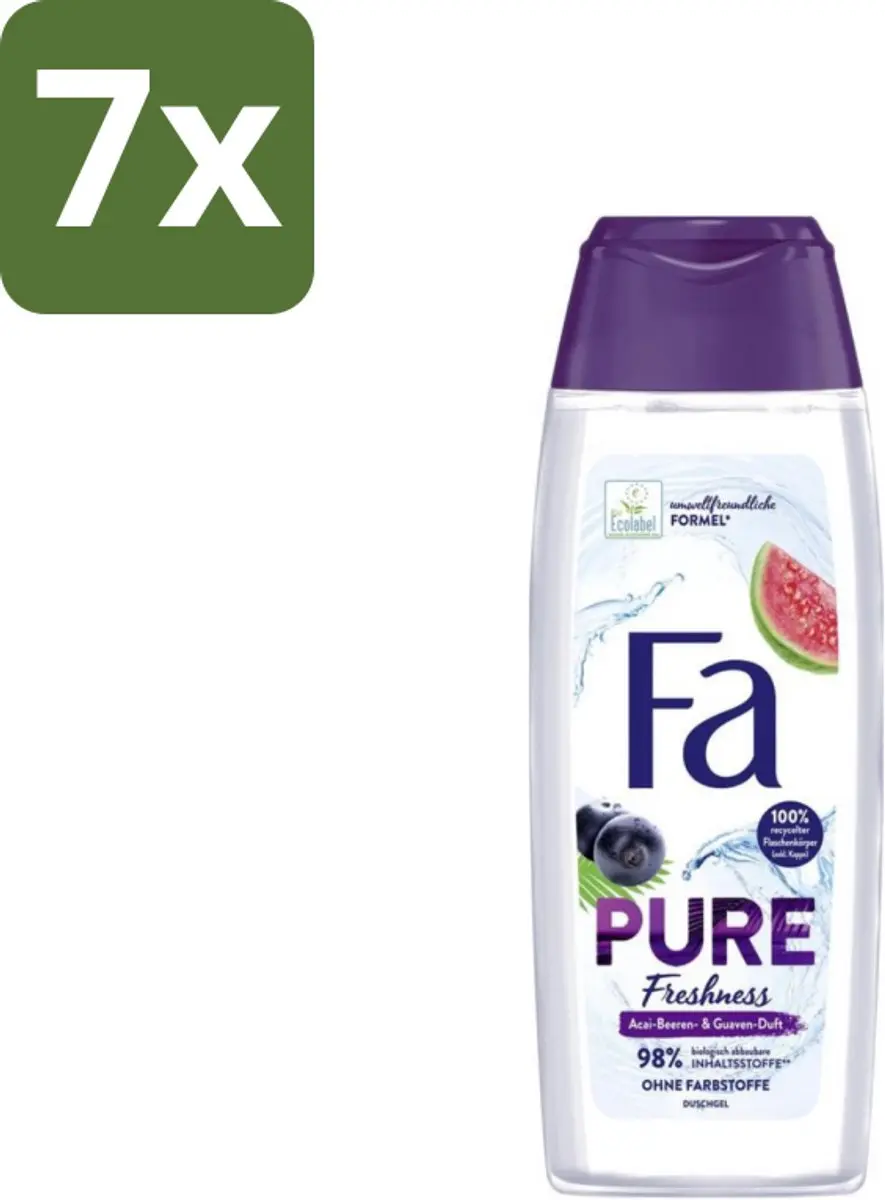 Fa Pure Freshness Douchegel Acai & Guave 250ml - 7 Stuks