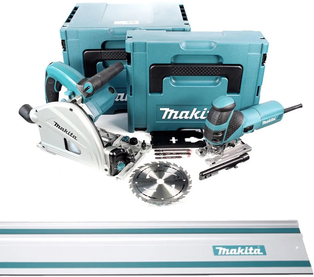 Makita MEU029J Invalzaag & Decoupeerzaag Combiset