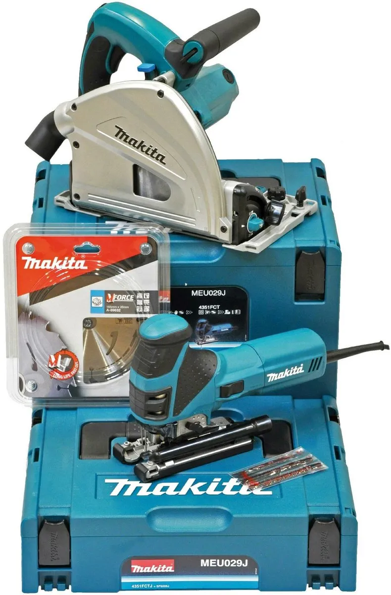 Makita MEU029J Invalzaag & Decoupeerzaag Combiset - 2800 tpm