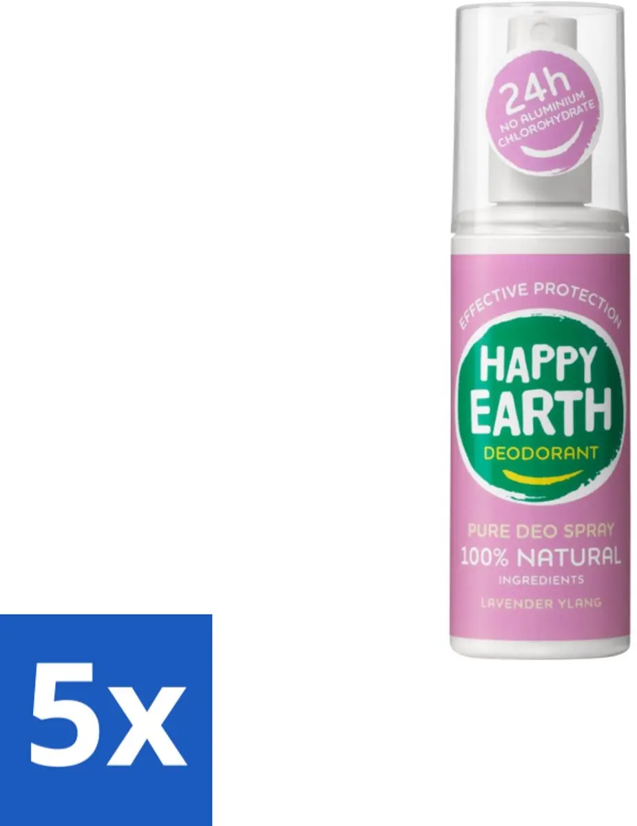 Happy Earth Deodorant Spray Lavender Ylang 100ml