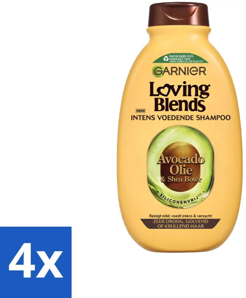 Garnier Loving Blends Avocado & Shea Shampoo 300ml - 4 Stuks
