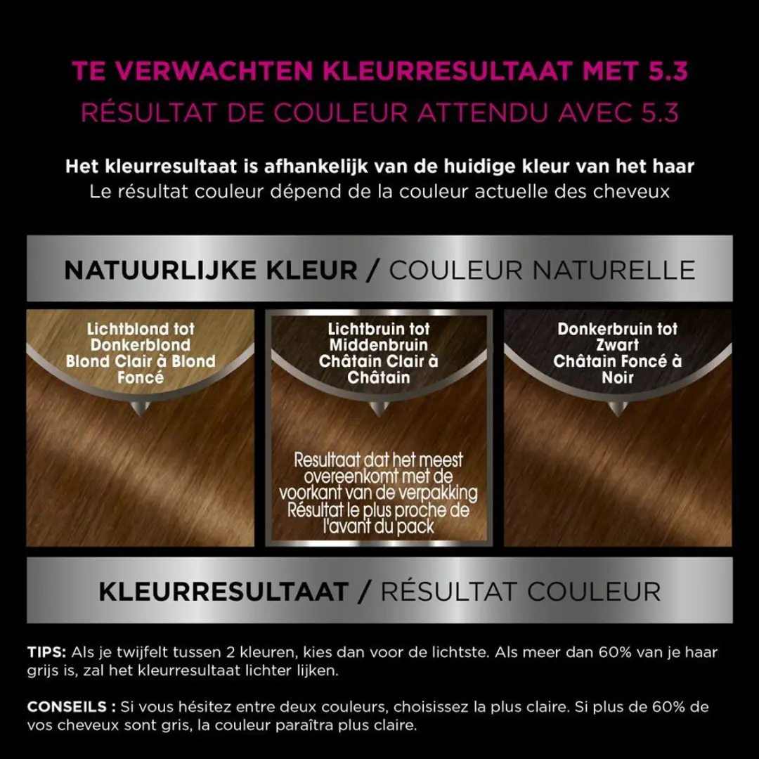 Garnier Olia 5.3 Licht Goudbruin Haarkleuring - 20 Stuks