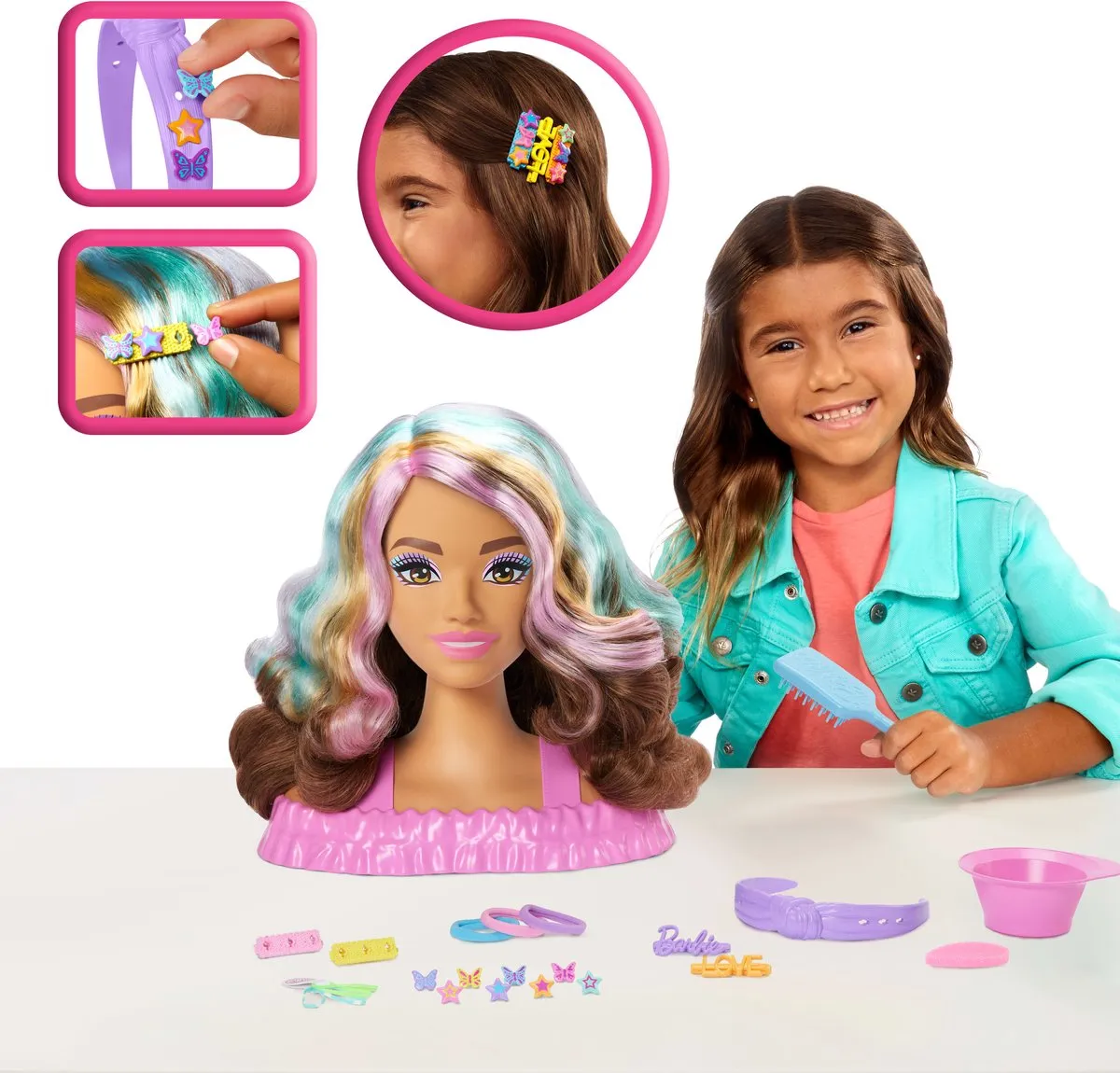 Barbie Styling Hoofd JFG82 - Meerkleurig - afbeelding 6 van 6